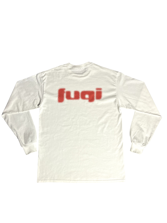 White Blurry long sleeve